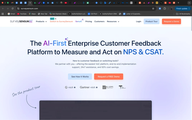 Collect customer feedback with SurveySensum customer success platform