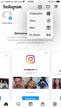 ajout d'une publication instagram