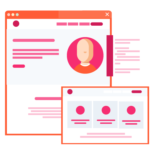 Illustration eines Drag and Drop Editors mit dem das Bild eingefügt wird