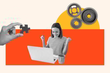 marketer downloading content marketing templates