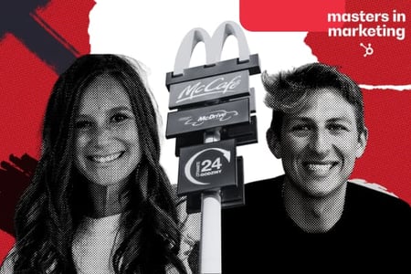 (Left to right) Anna Engel and Nathaniel Gaynor, marketing leaders at McDonald's