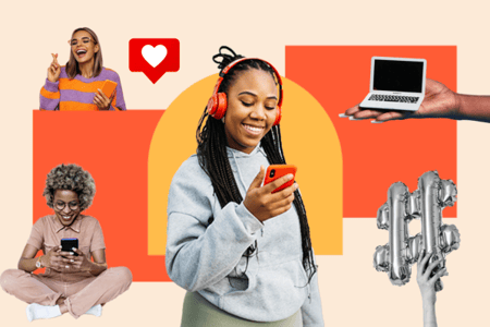 marketer reviewing the most effective types of content on social media