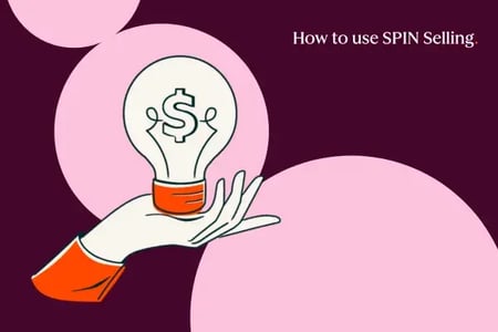 spin selling represented by person holding a lightbulb with a dollar sign inside