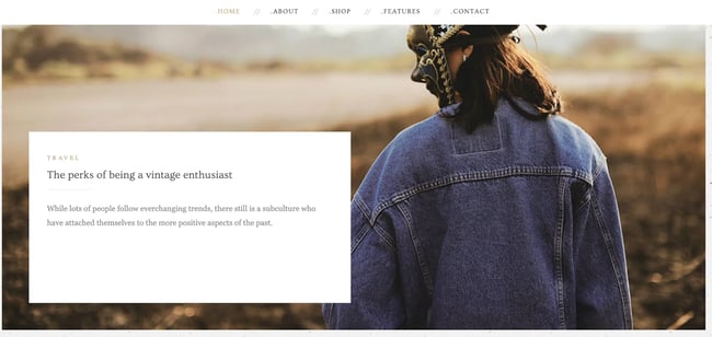 Best Vintage Retro Style WordPress Themes: Vaicalon