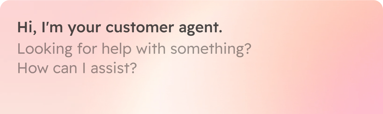 Customer Agent CTA Banner