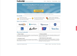 Customer feedback tools, Feedbackify