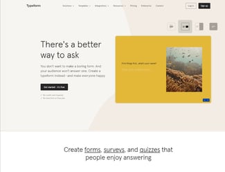 Customer feedback tools, Typeform