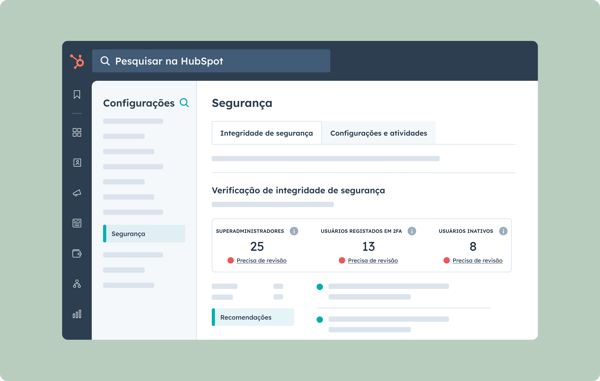 adicione uma camada extra de segurança aos seus dados com a HubSpot