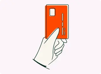 Pictogram Bankkarte in Hand