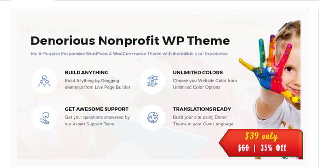 Denorious wordpress theme