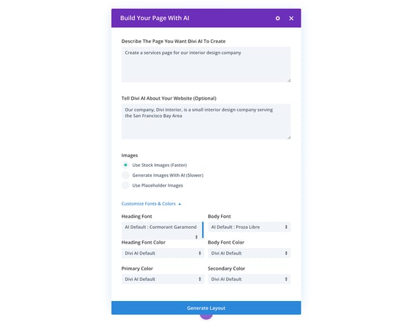 Divi AI Theme Builder