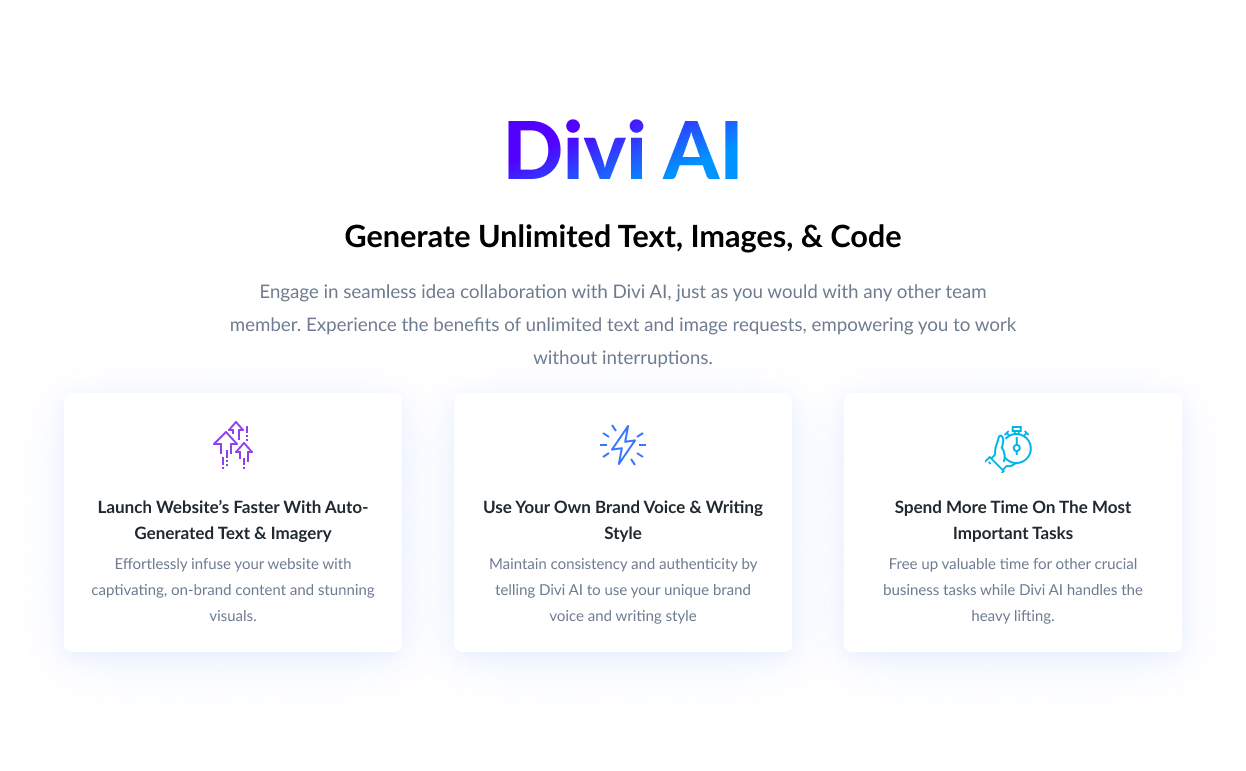Divi AI Writer