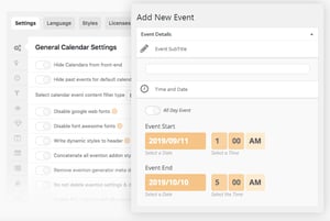 Use the EventON's appearance editor to easily and quickly customize the look of your calendar