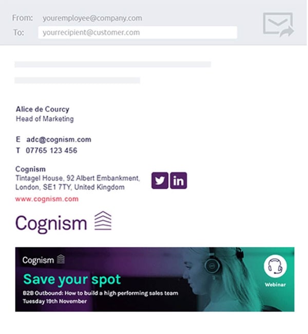 E-Mail-Banner Beispiel Cognism