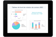 Tableau de bord de création de contenus
