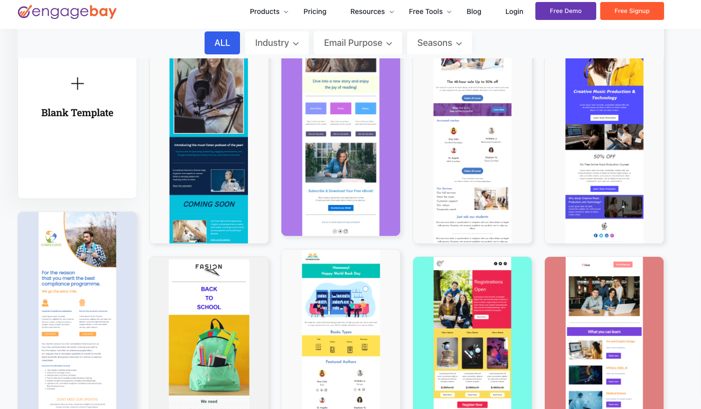 EngageBay Template Builder