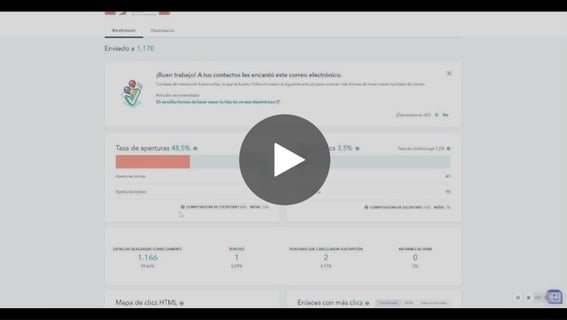 Entender las estadistícas de correo de marketing