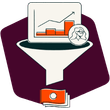 Funnel with money