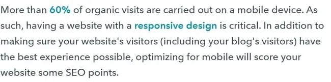 External Linking Best Practices Example: Make links relevant