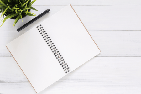 cahier de notes ouvert