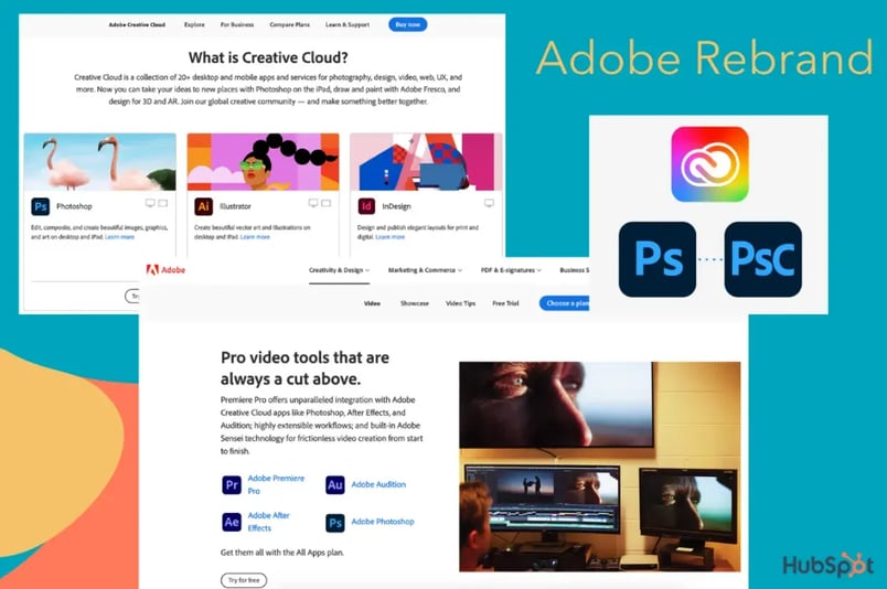 Famous Rebrand Examples adobe creative cloud ui