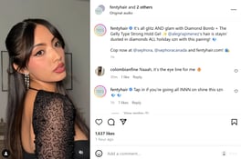 Screenshot of Fenty Beauty Post