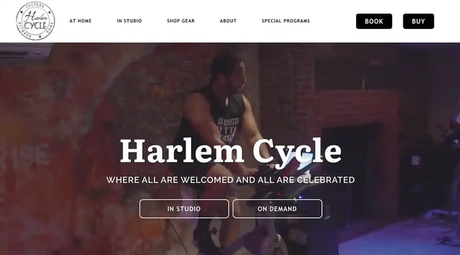 Fitness Website Harlem Cycle