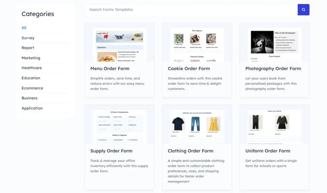 Fluent forms contact form templates