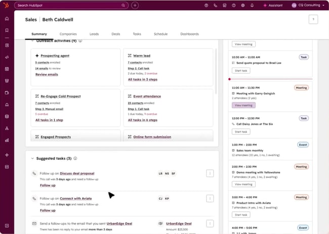 sales collaboration tools, prospecting agent
