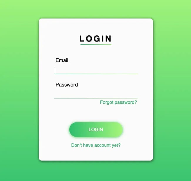 html form templates: Simple Login Card by KY64