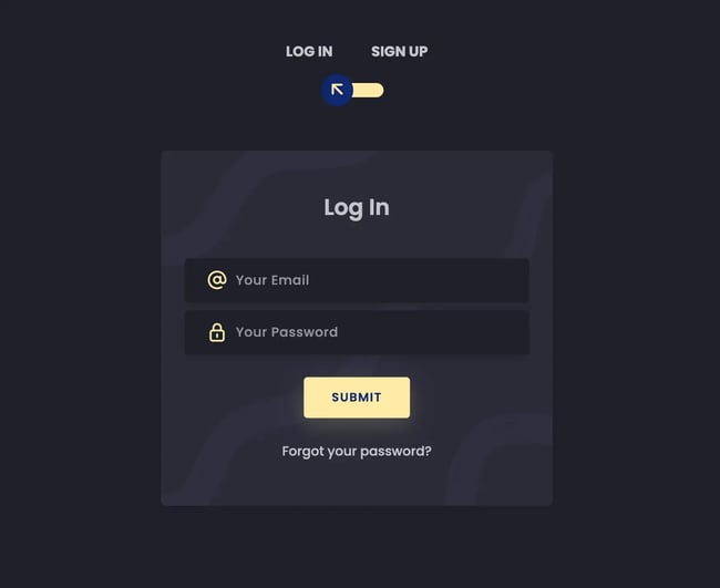 html form templates: Login/Sign-Up Pure CSS by Ivan Grozdic