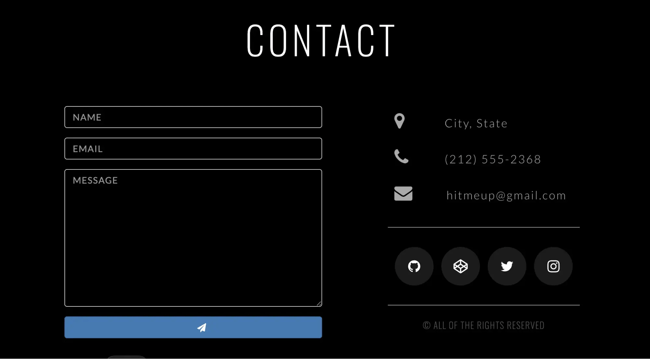 html form templates: Responsive Contact Form by Bobby Korec