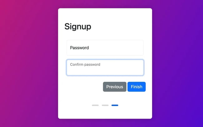 html form templates: Multi-Step Sign-Up Form by aj