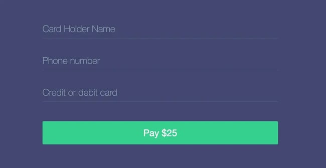 html form templates: Stripe Payment Form by waleed