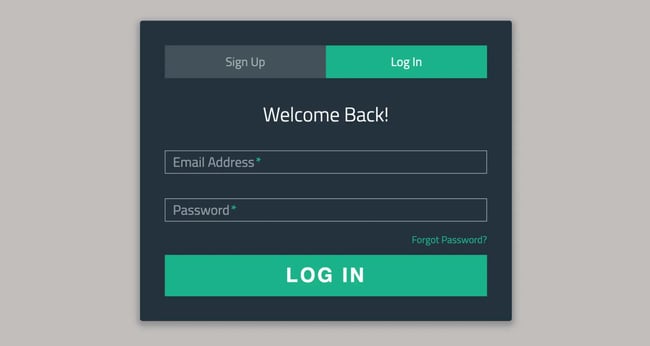 html form templates: sign-up/login form by eric