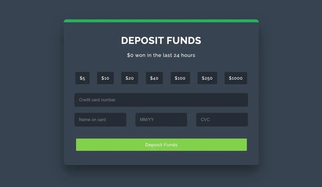html form templates: Donation form by Vet Huynh
