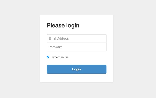 html form templates: Bootstrap Snippet Login Form by Ace Subido