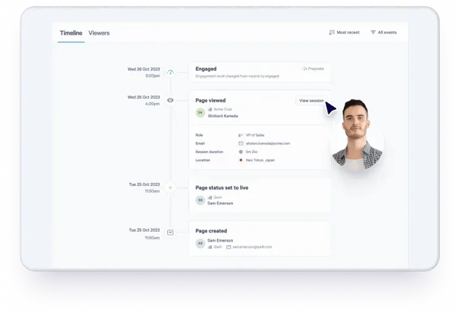 sales collaboration tools, Qwilr