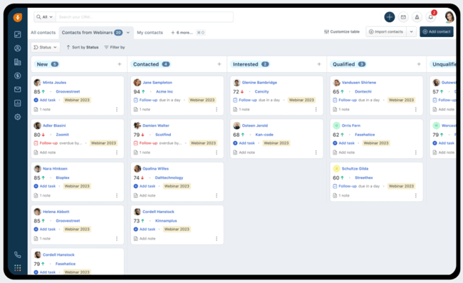 Freshsales CRM in logistics.