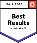 G2 badge : best results mid market winter 2023