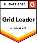 G2 Award Badge: Grid Leader (Mid-Market)