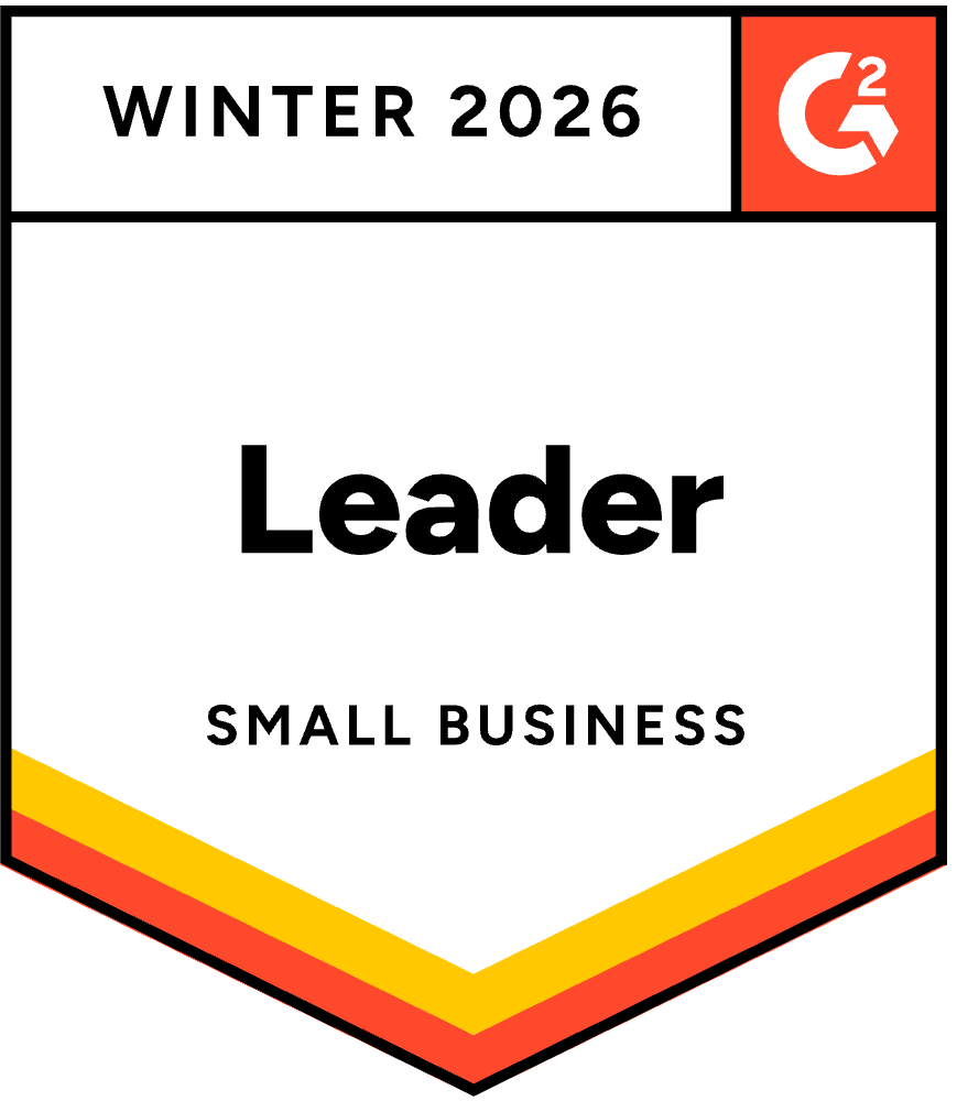 G2 Award Badge for HubSpot CRM: Small Business Grid Leader, Spring 2025