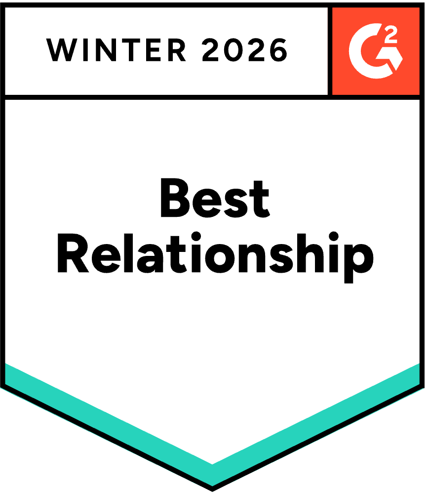 G2 Award Badge for HubSpot CRM: Best Relationship, Spring 2025