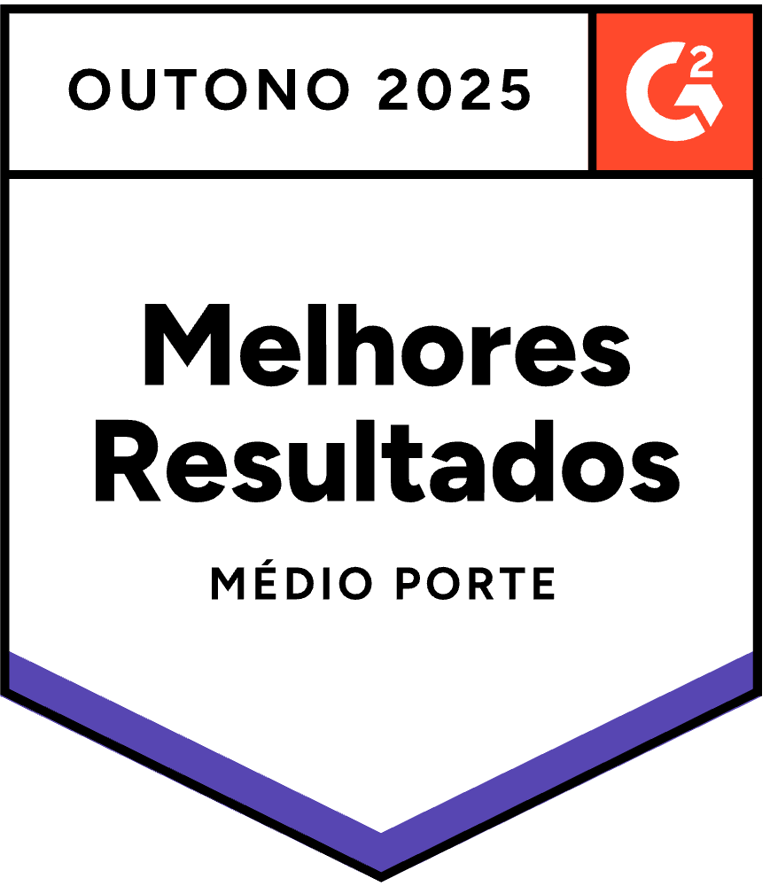Selo G2 Primavera 2025 - Melhores Resultados - Grande Porte