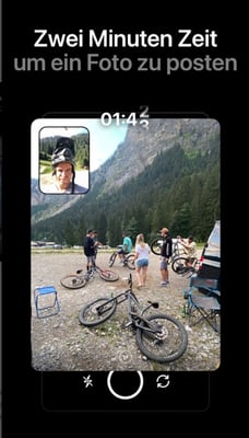 Screenshot BeReal-App Funktion