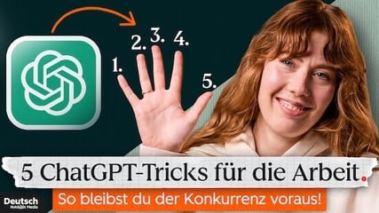 Thumbnail fuer das Video zu ChatGPT im Arbetisalltag