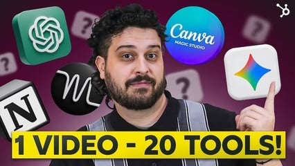 Thumbnail des YouTube Videos zu den 20 besten KI-Tools