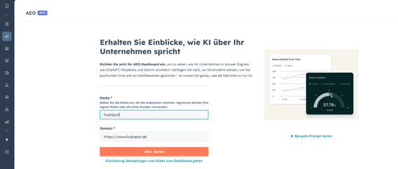 HubSpot AEO Accounterstellung