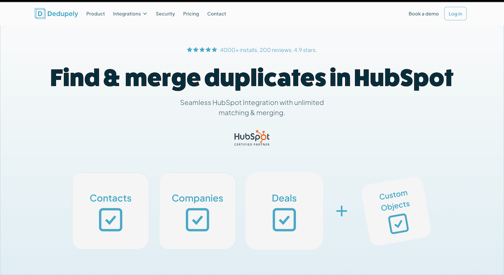 Screenshot der Deupely Website, ein Tool für bessere Datenqualitaet