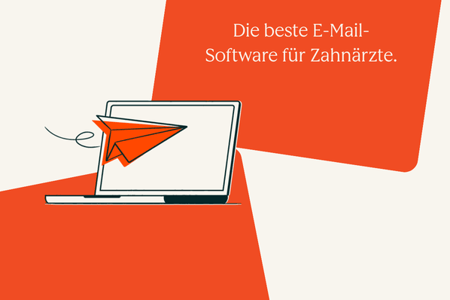 Person sucht nach der besten E-Mail-Marketing-Software fuer Zahnärzte